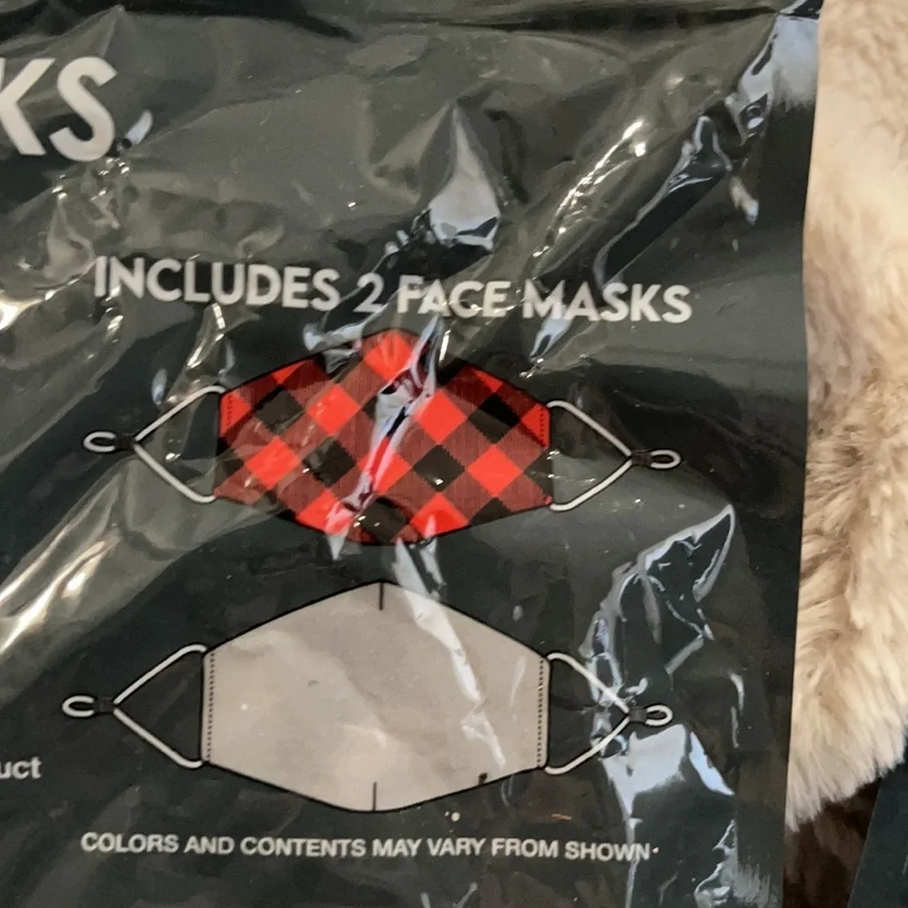 New three packs of face masks
